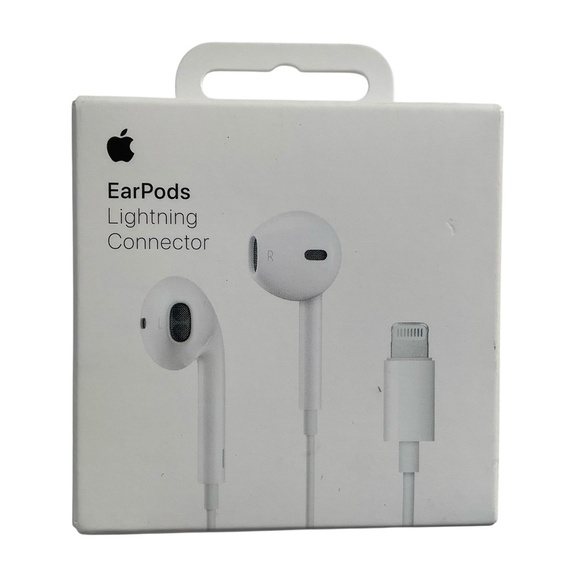 Apple Wired EarPods Lightning Connector Headphone Headset MWTY3AM/A White NWT - Picture 1 of 4
